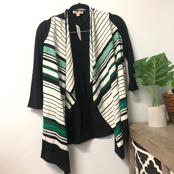 Dress barn ROZ & ALI flyaway Sweater cardigan Sz M - Picture 1 of 11